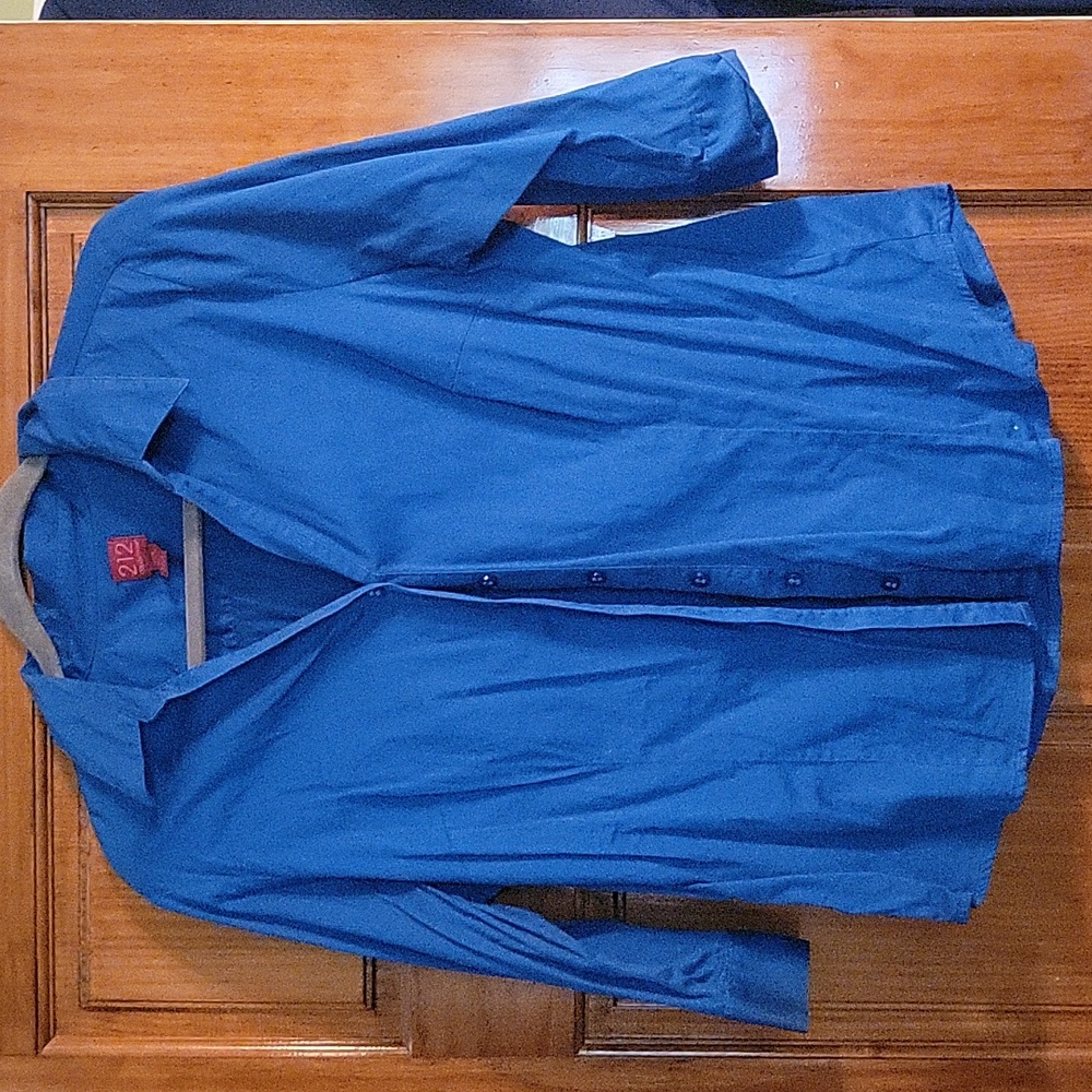 Quarter Sleeve Button Down Blouse